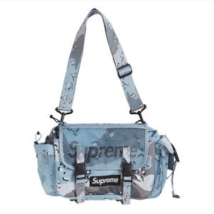 Supreme blue chocolate chip camo waist bag
